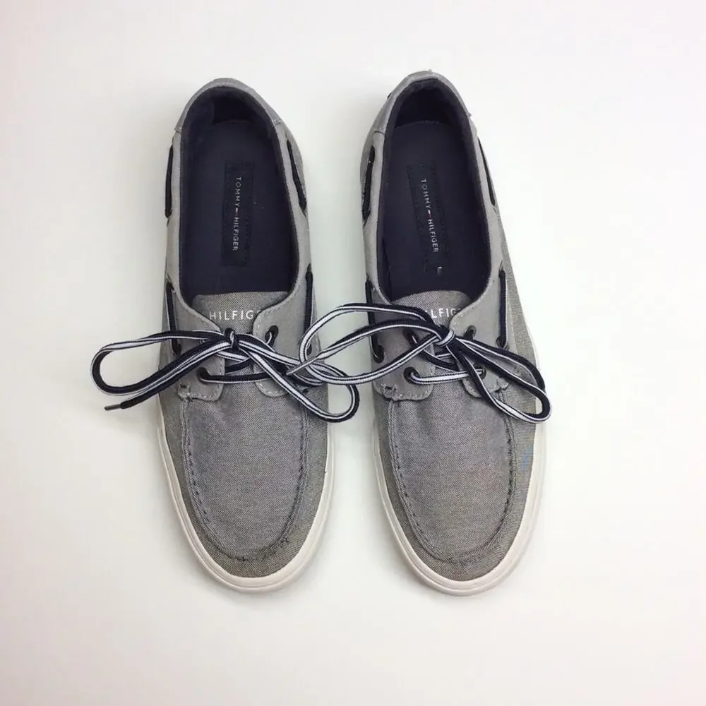 Tommy Hilfiger Gray Topsiders Boat Shoes Men’s 8.5